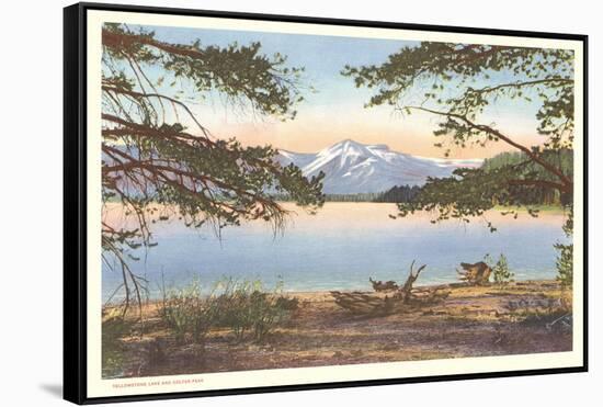 Yellowstone Lake and Colter Peak-null-Framed Stretched Canvas