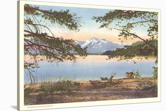 Yellowstone Lake and Colter Peak-null-Stretched Canvas