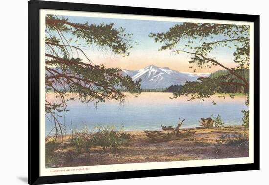 Yellowstone Lake and Colter Peak-null-Framed Art Print