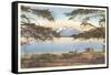 Yellowstone Lake and Colter Peak-null-Framed Stretched Canvas