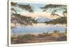 Yellowstone Lake and Colter Peak-null-Stretched Canvas