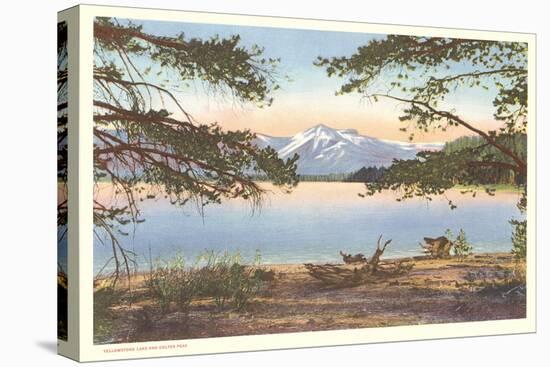 Yellowstone Lake and Colter Peak-null-Stretched Canvas