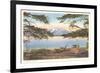 Yellowstone Lake and Colter Peak-null-Framed Art Print