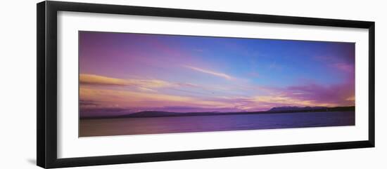 Yellowstone Lake at Sunset in Autumn, Yellowstone National Park, Wyoming, USA-Walter Bibikow-Framed Photographic Print