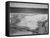 Yellowstone Lake-Hot Springs Overflow Yellowstone National Park Wyoming. 1933-1942-Ansel Adams-Framed Stretched Canvas