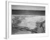 Yellowstone Lake-Hot Springs Overflow Yellowstone National Park Wyoming. 1933-1942-Ansel Adams-Framed Art Print