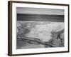 Yellowstone Lake-Hot Springs Overflow Yellowstone National Park Wyoming. 1933-1942-Ansel Adams-Framed Art Print