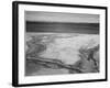 Yellowstone Lake-Hot Springs Overflow Yellowstone National Park Wyoming. 1933-1942-Ansel Adams-Framed Art Print