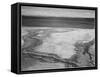 Yellowstone Lake-Hot Springs Overflow Yellowstone National Park Wyoming. 1933-1942-Ansel Adams-Framed Stretched Canvas