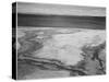 Yellowstone Lake-Hot Springs Overflow Yellowstone National Park Wyoming. 1933-1942-Ansel Adams-Stretched Canvas