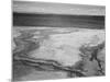 Yellowstone Lake-Hot Springs Overflow Yellowstone National Park Wyoming. 1933-1942-Ansel Adams-Mounted Art Print