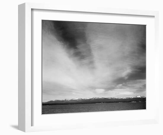 Yellowstone Lake, Yellowstone National Park, Wyoming, ca. 1941-1942-Ansel Adams-Framed Art Print