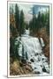 Yellowstone Nat'l Park, Wyoming - Firehole River; Kepler Cascade Scene-Lantern Press-Mounted Art Print