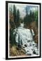 Yellowstone Nat'l Park, Wyoming - Firehole River; Kepler Cascade Scene-Lantern Press-Framed Art Print