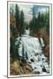 Yellowstone Nat'l Park, Wyoming - Firehole River; Kepler Cascade Scene-Lantern Press-Mounted Art Print