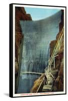 Yellowstone Nat'l Park, Wyoming - Shoshone Dam-Lantern Press-Framed Stretched Canvas