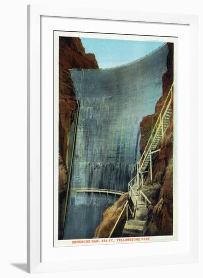 Yellowstone Nat'l Park, Wyoming - Shoshone Dam-Lantern Press-Framed Art Print