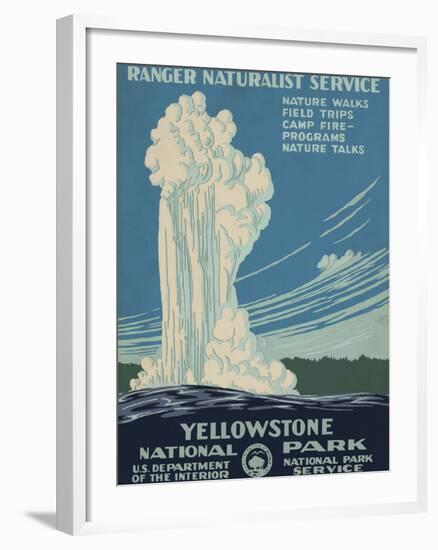 Yellowstone National Park, c.1938-null-Framed Giclee Print