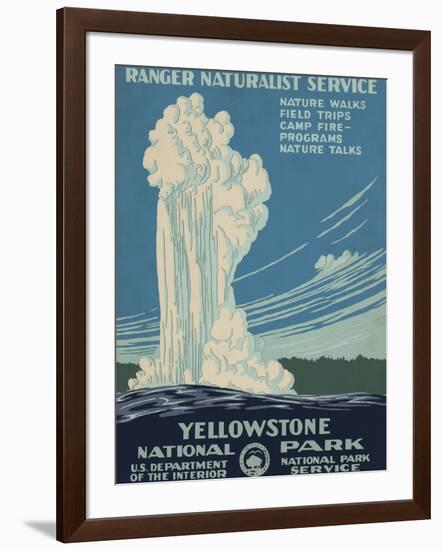 Yellowstone National Park, c.1938-null-Framed Giclee Print