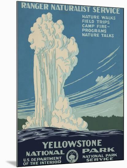 Yellowstone National Park, c.1938-null-Mounted Giclee Print