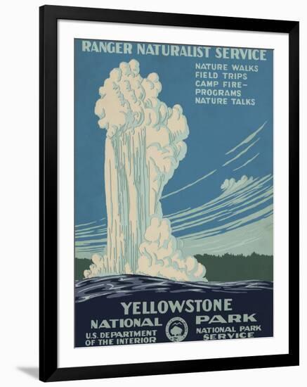 Yellowstone National Park, c.1938-null-Framed Giclee Print
