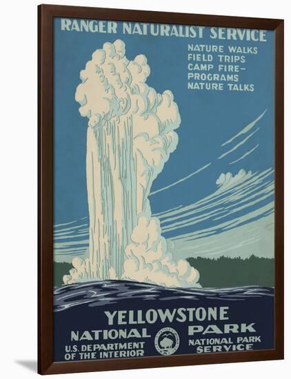 Yellowstone National Park, c.1938-null-Framed Giclee Print