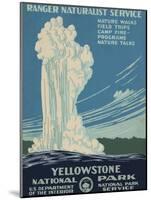 Yellowstone National Park, c.1938-null-Mounted Art Print