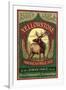 Yellowstone National Park - Elk Ale-Lantern Press-Framed Art Print