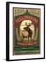 Yellowstone National Park - Elk Ale-Lantern Press-Framed Art Print