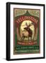 Yellowstone National Park - Elk Ale-Lantern Press-Framed Art Print