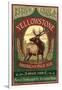 Yellowstone National Park - Elk Ale-Lantern Press-Framed Art Print