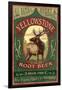 Yellowstone National Park - Elk Root Beer-Lantern Press-Framed Art Print