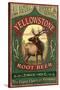 Yellowstone National Park - Elk Root Beer-Lantern Press-Stretched Canvas