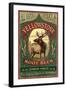 Yellowstone National Park - Elk Root Beer-Lantern Press-Framed Art Print