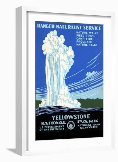 Yellowstone National Park, Ranger Naturalist Service-null-Framed Art Print