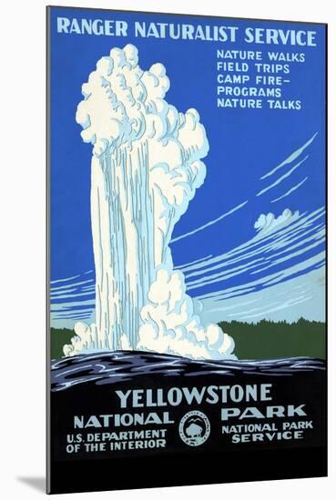 Yellowstone National Park, Ranger Naturalist Service-null-Mounted Art Print