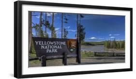 Yellowstone National Park Sign-Galloimages Online-Framed Photographic Print