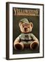 Yellowstone National Park - Teddy Bear-Lantern Press-Framed Art Print
