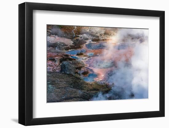 Yellowstone National Park, USA, Wyoming. Artists Paintpots.-Jolly Sienda-Framed Photographic Print