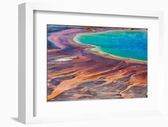 Yellowstone National Park, USA, Wyoming. Grand Prismatic Spring, Midway Geyser Basin.-Jolly Sienda-Framed Photographic Print