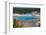 Yellowstone National Park, USA, Wyoming. Grand Prismatic Spring with tourist.-Jolly Sienda-Framed Photographic Print