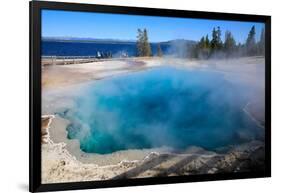 Yellowstone National Park, West Thumb Geysers, Lake Yellowstone.-Jolly Sienda-Framed Photographic Print