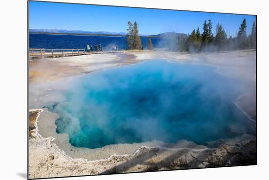 Yellowstone National Park, West Thumb Geysers, Lake Yellowstone.-Jolly Sienda-Mounted Photographic Print