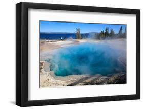 Yellowstone National Park, West Thumb Geysers, Lake Yellowstone.-Jolly Sienda-Framed Photographic Print