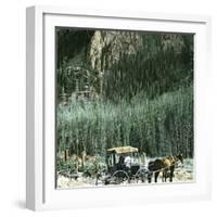 Yellowstone National Park (Wyoming, United States), the Cathedral Rock-Leon, Levy et Fils-Framed Photographic Print