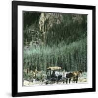 Yellowstone National Park (Wyoming, United States), the Cathedral Rock-Leon, Levy et Fils-Framed Photographic Print