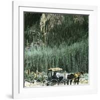 Yellowstone National Park (Wyoming, United States), the Cathedral Rock-Leon, Levy et Fils-Framed Photographic Print