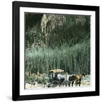 Yellowstone National Park (Wyoming, United States), the Cathedral Rock-Leon, Levy et Fils-Framed Photographic Print