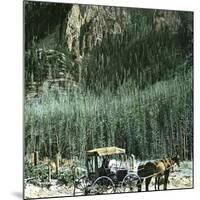 Yellowstone National Park (Wyoming, United States), the Cathedral Rock-Leon, Levy et Fils-Mounted Photographic Print