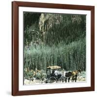 Yellowstone National Park (Wyoming, United States), the Cathedral Rock-Leon, Levy et Fils-Framed Photographic Print